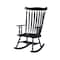 International Concepts Solid Wood Rocker, Antique Black R37-120 - alternate 1